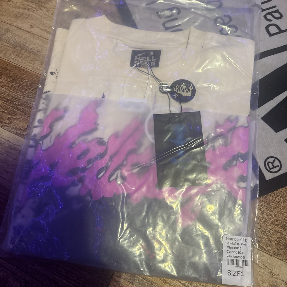 Pink and White Graphic T-Shirt